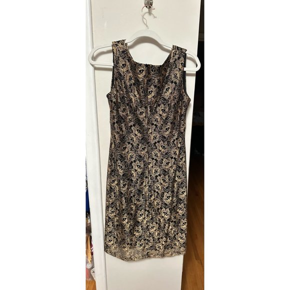 Macy's Jessica Howard - Gold and Black Dress - Picture 2 of 2